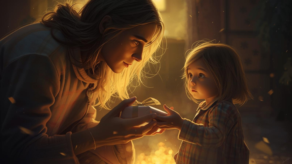 A child experiencing the magic of kindness