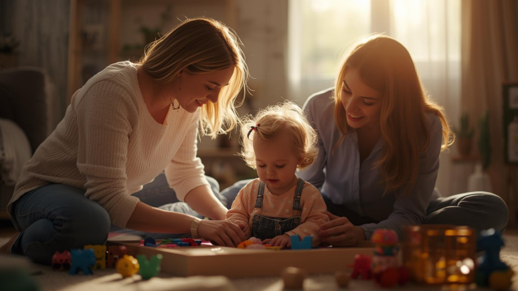A couple raising a child with special needs