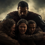 A hero sacrificing themselves for loved ones