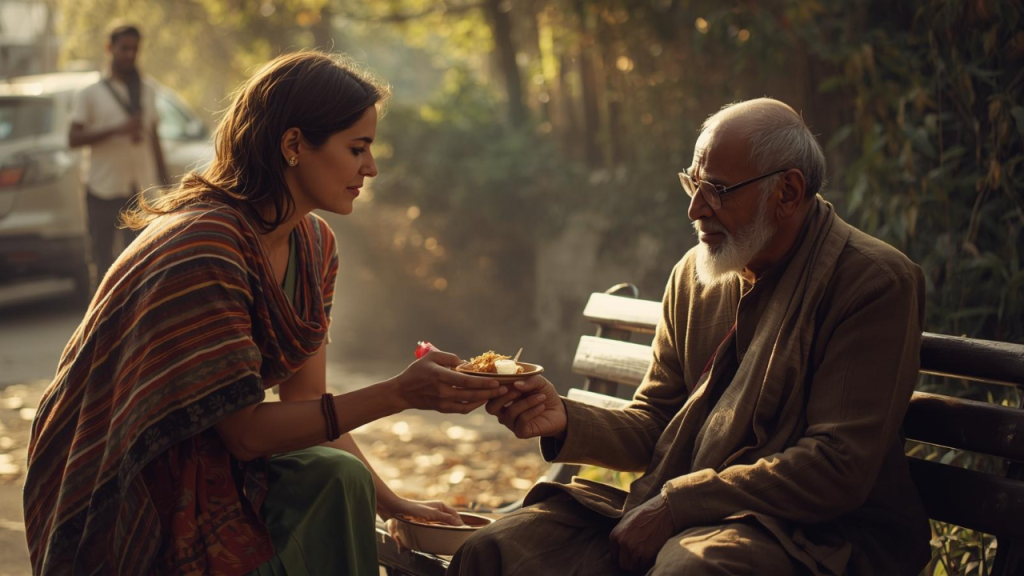 A homeless man finding hope in humanity