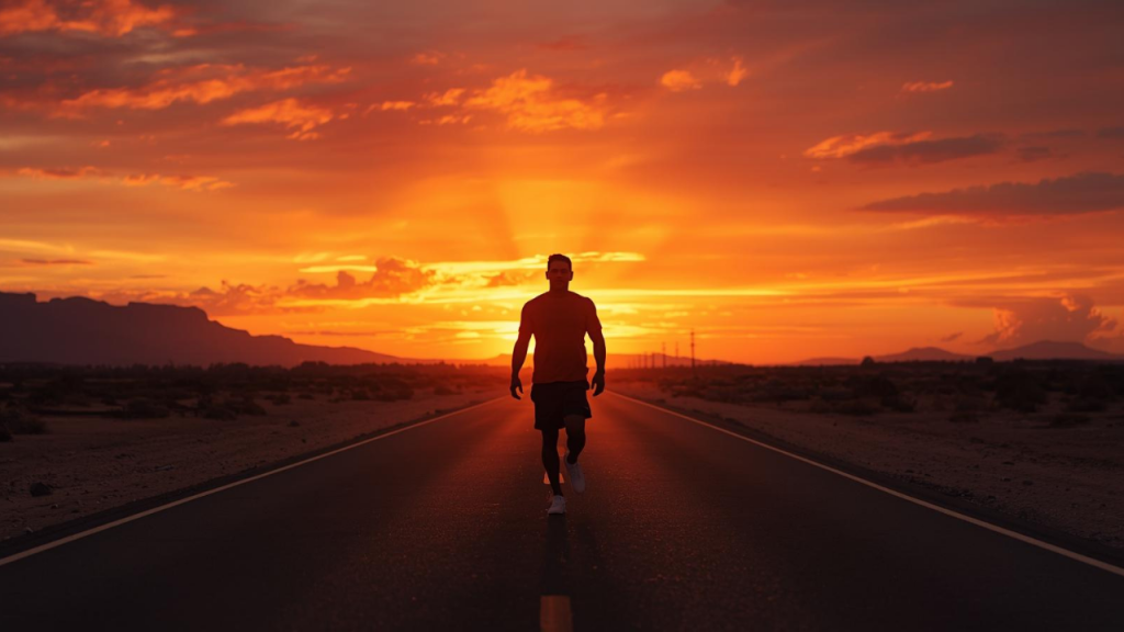 A person overcoming addiction