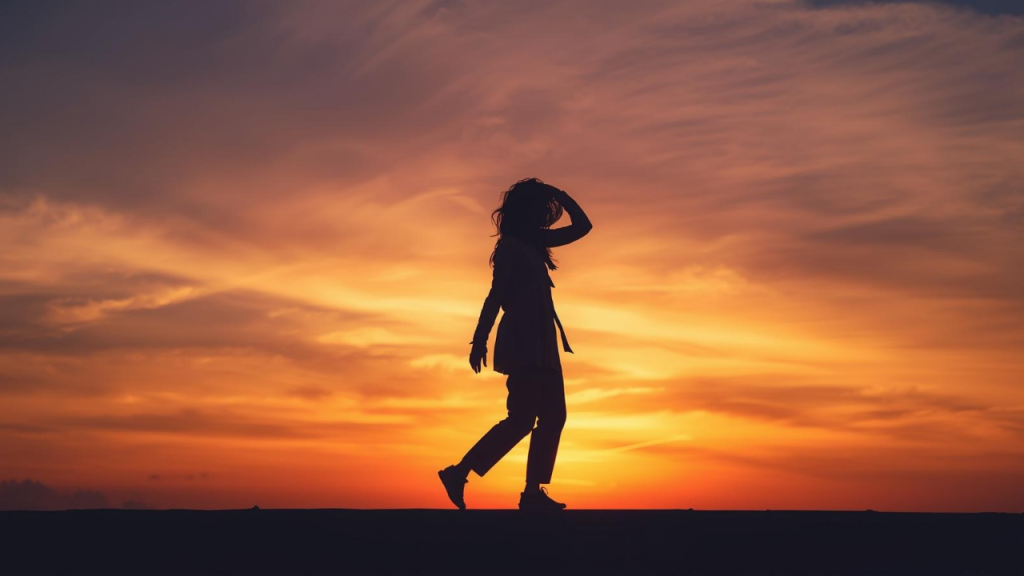 A person realizing their worth after heartbreak