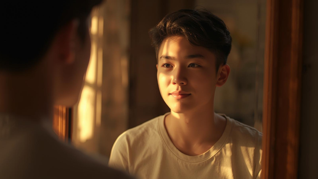 A teen discovering who they truly are