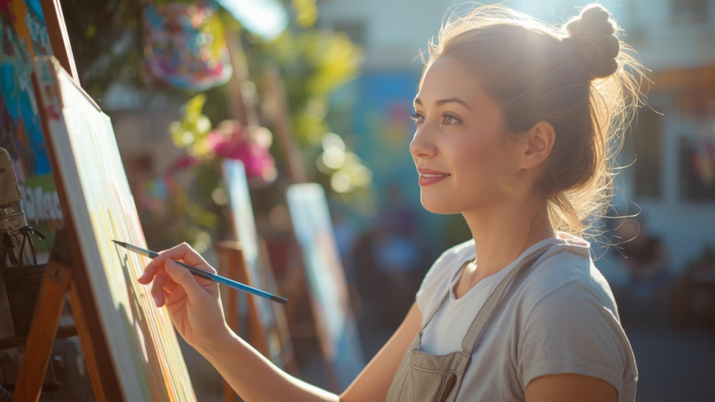 A young woman rediscovering joy after depression